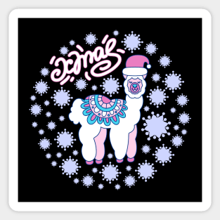 Llama Xmas Sticker